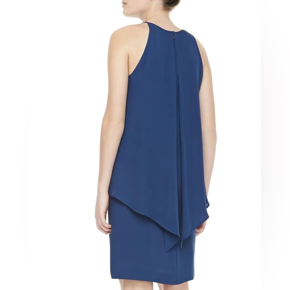THEORY Womens Sleeveless Dress Lyall Solid Blue - Picture 3 of 9